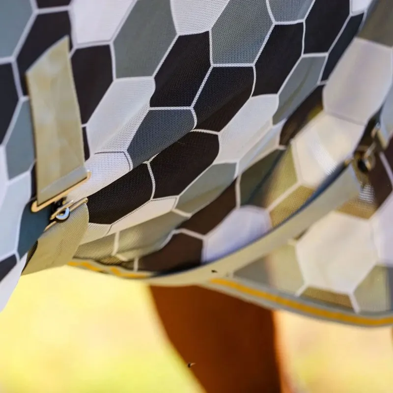 Equilibrium Field Relief Waterproof Detachable Neck Fly Rug - Grey Pre-Order-2