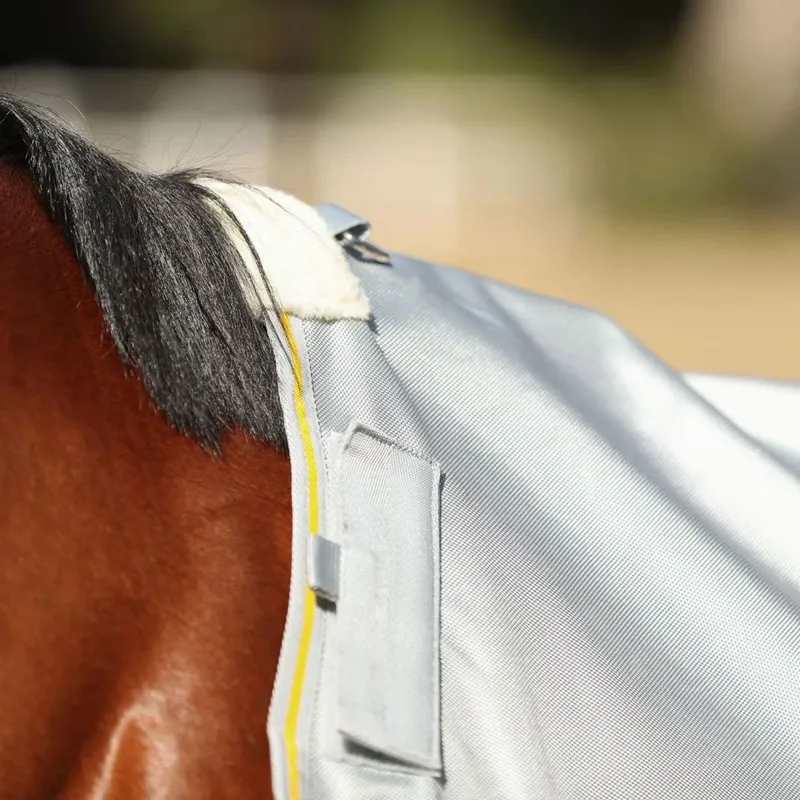 Equilibrium Field Relief Waterproof Detachable Neck Fly Rug - Grey Pre-Order-3