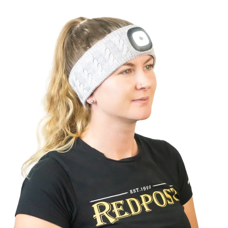Equi Light Bamboo Head Torch Headband - Platinum-1