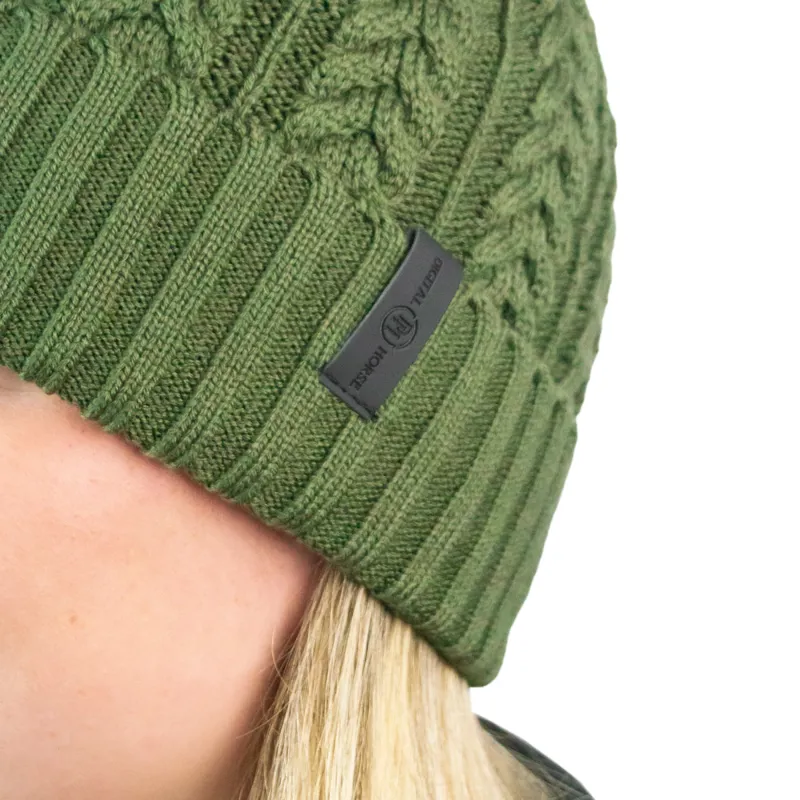 Equi Light Torch Pom Beanie Hat - Hunter Green-5