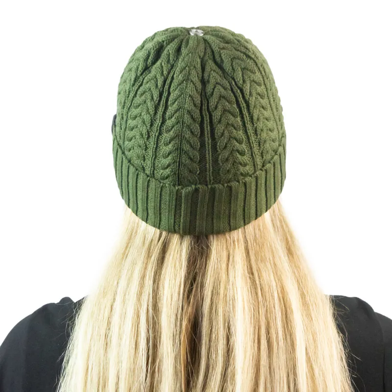 Equi Light Torch Pom Beanie Hat - Hunter Green-3