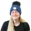 Equi Light Torch Pom Beanie Hat - Navy