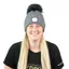 Equi Light Torch Pom Beanie Hat - Steel Grey