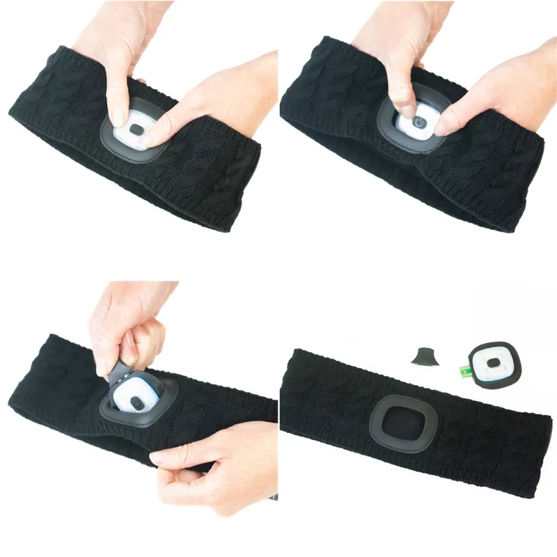 Equi Light Bamboo Head Torch Headband - Platinum-5