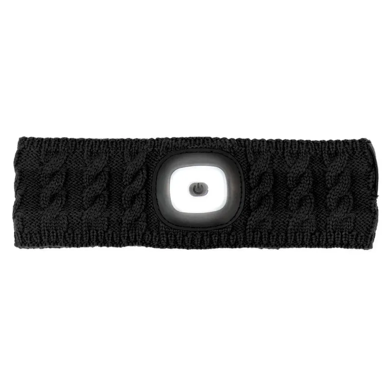 Equi Light Wool Head Torch Headband - Black