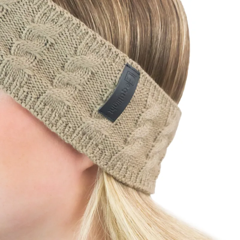 Equi Light Wool Head Torch Headband - Taupe-4