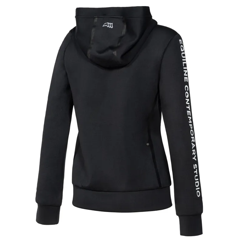 Equiline Cusac Ladies Technical Fleece Hoodie - Black-1