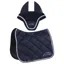 Equiline EQCHROMA Jump Saddlecloth and Ear Net Set -  Blue