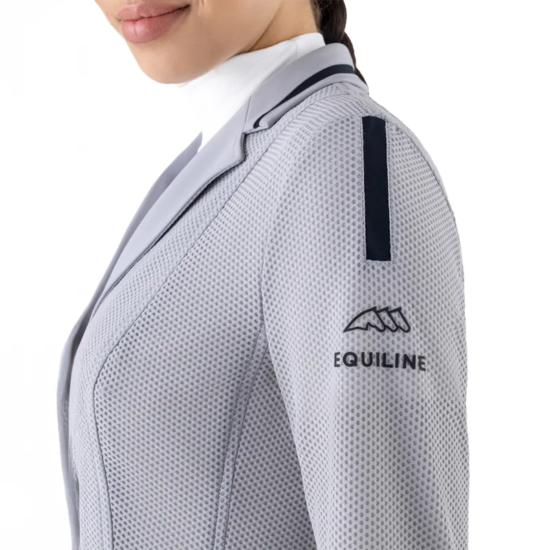 Equiline Caspec Ladies Mesh Competition Jacket - Lilac Grey-2