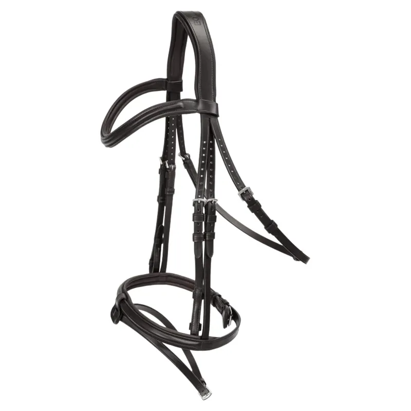 Equiline Classic Flash Bridle - Black