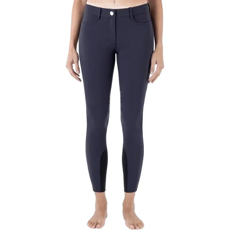 Equiline Cornek Knee Grip Womens Breeches - Blue-2