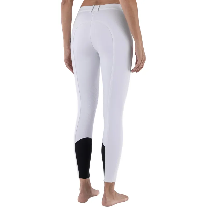 Equiline Cornek Knee Grip Womens Competition Breeches - White -2