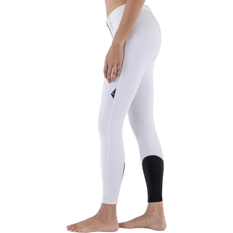 Equiline Cornek Knee Grip Womens Competition Breeches - White -3
