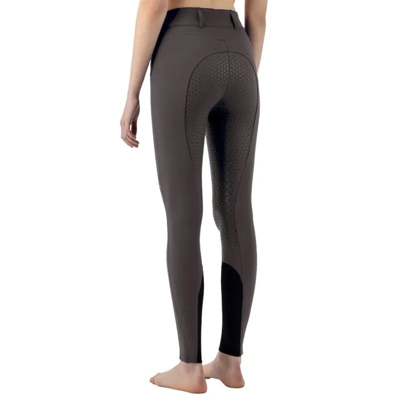 Equiline Crystalef High Waist Full Grip Ladies Breeches - Marsh-2