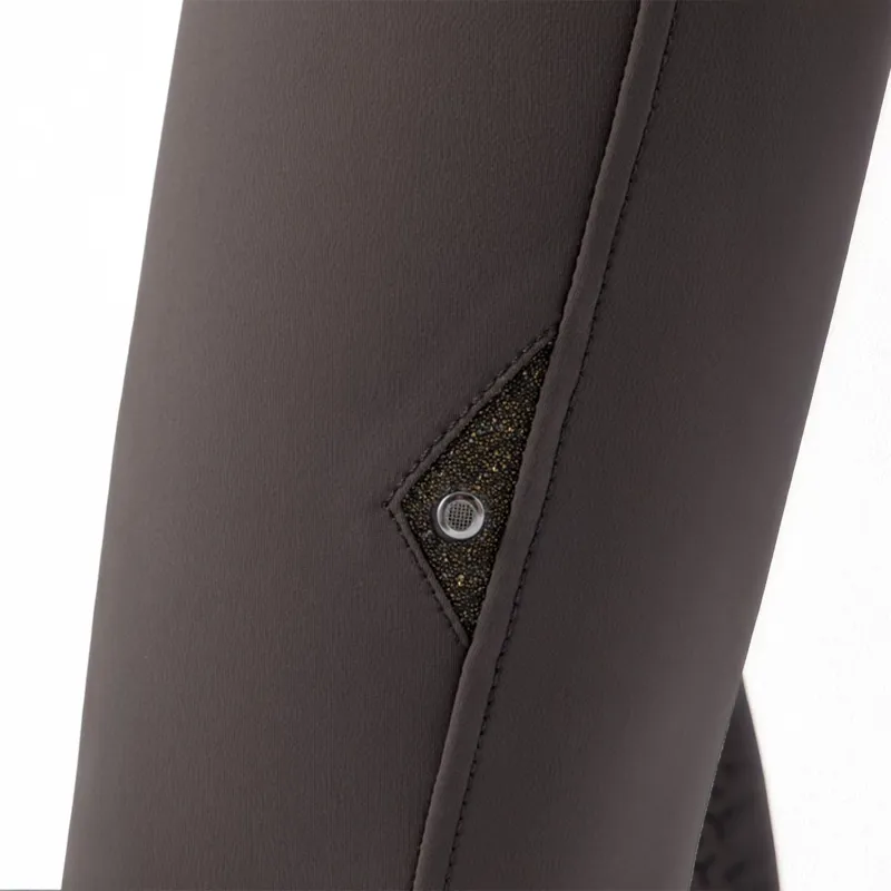 Equiline Crystalef High Waist Full Grip Ladies Breeches - Marsh-3