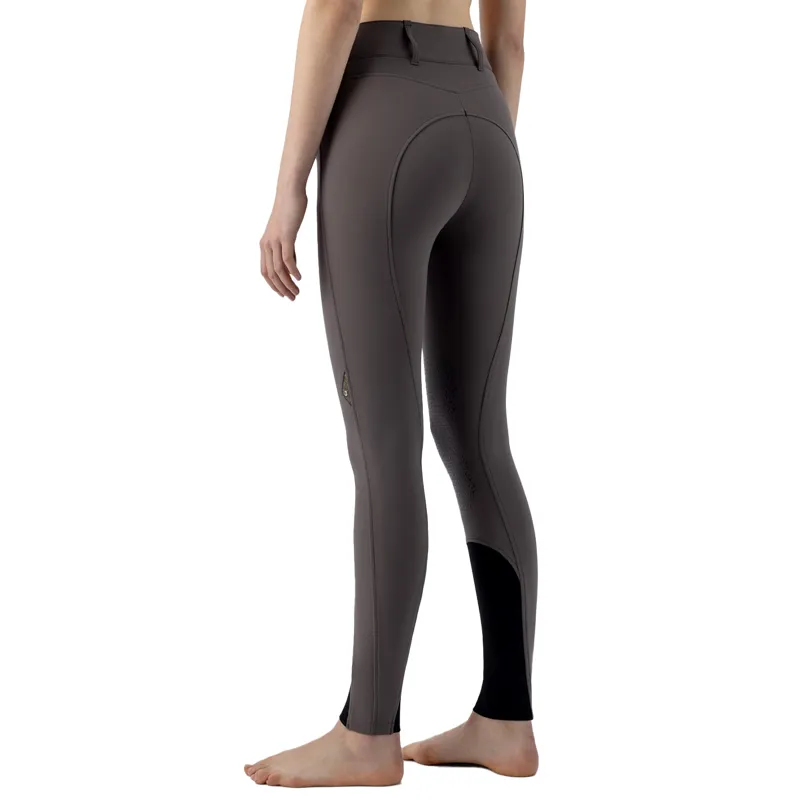 Equiline Crystalek High Waist Knee Grip Ladies Breeches - Marsh-1