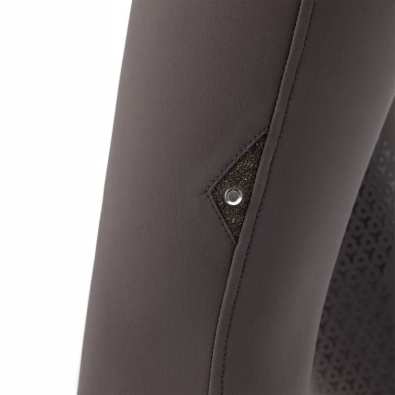 Equiline Crystalek High Waist Knee Grip Ladies Breeches - Marsh-3