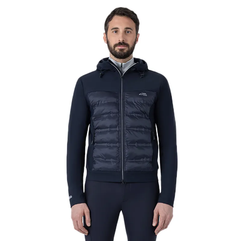 Equiline Ecude Mens Quilted Nylon-Tec Softshell Jacket - Blue