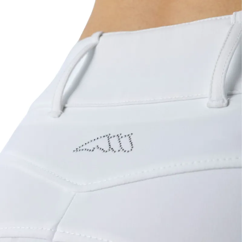 Equiline Edison BX-TECH Full Grip Womens Competition Breeches - White-1