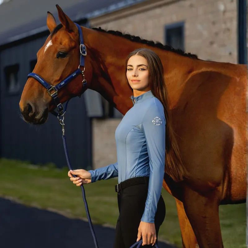 Equiline Edison Womens Second-Skin Base Layer - Provincial Blue