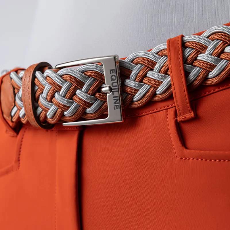 Equiline Egri Braided Elasticated Unisex Belt - Ginger-1