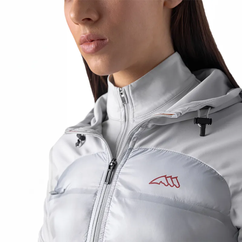 Equiline Egrige Ladies Quilted Nylon-Tec Softshell Jacket - Artic Ice-4