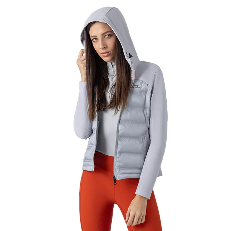 Equiline Egrige Ladies Quilted Nylon-Tec Softshell Jacket - Artic Ice-3