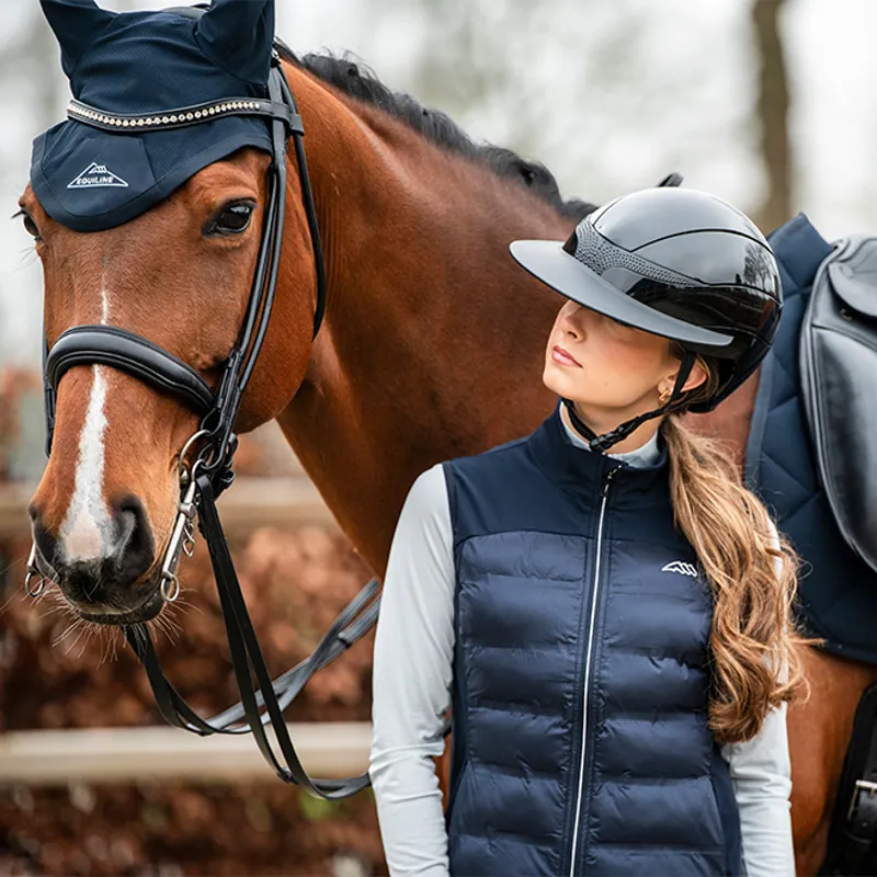 Equiline Elifre Ladies Gilet - Blue-4