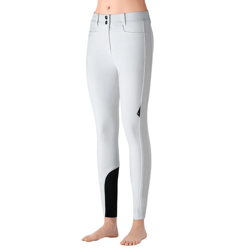 Equiline Endrafh Ladies Full Grip High Waist Breeches - White