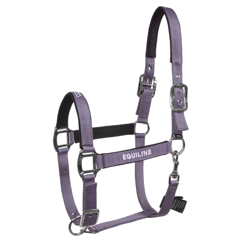 Equiline Eqcalong Headcollar and Leadrope Set - Mauve