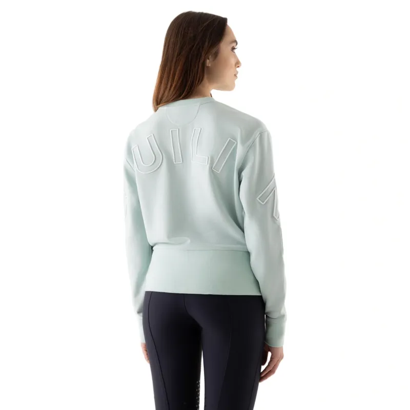 Equiline Eqcarly Womens Pull On Sweater- Surf Green-4