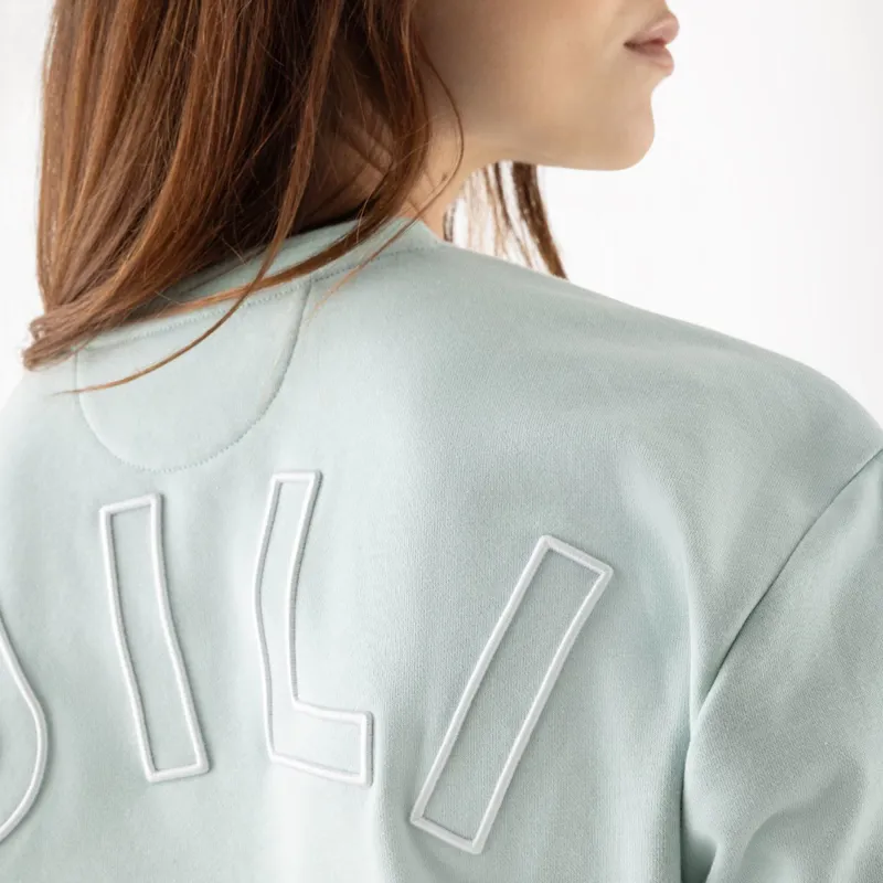 Equiline Eqcarly Womens Pull On Sweater- Surf Green-6