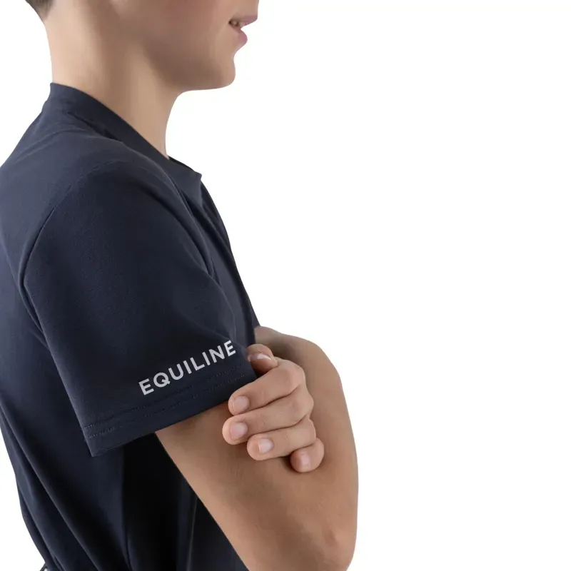 Equiline Eqcesco Junior T-Shirt - Blue-4