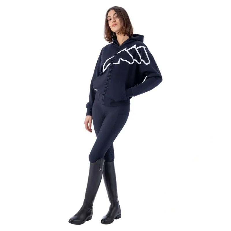 Equiline Eqcorgia Womens Full Zip Hoodie - Blue-1