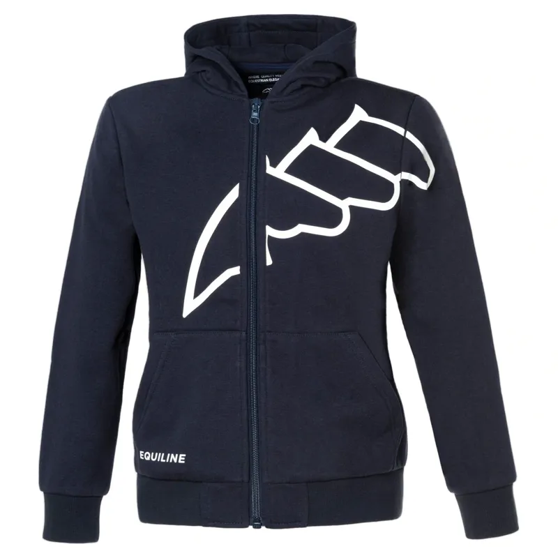 Equiline Eqcorgia Womens Full Zip Hoodie - Blue-2