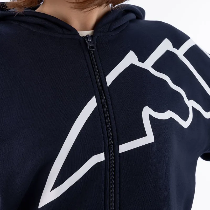 Equiline Eqcorgia Womens Full Zip Hoodie - Blue-7