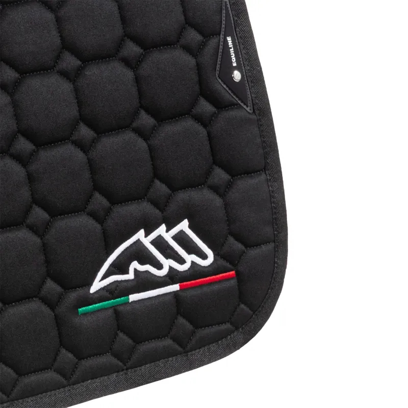 Equiline EQFLAGGY Dressage Saddlecloth and Eat Net Set - Black-1