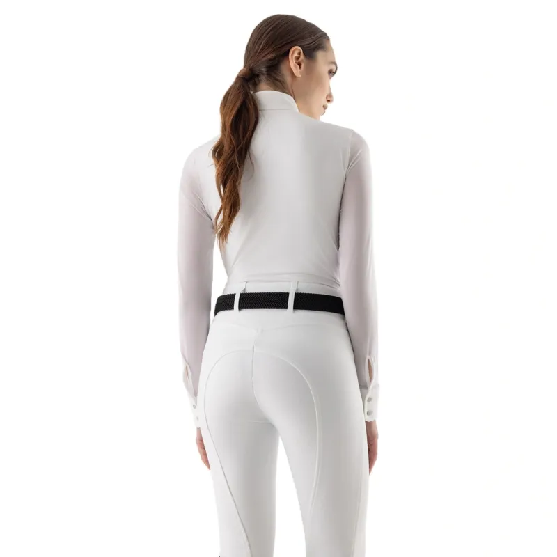 Equiline Eqgelsa Womens Long Sleeve Show Shirt - White-4