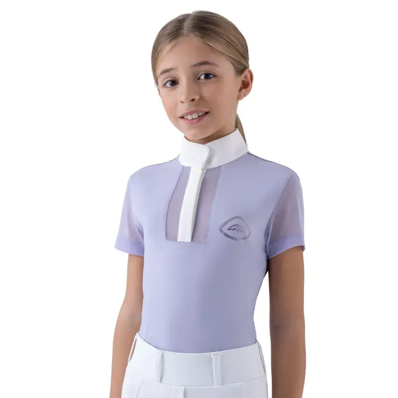 Equiline Eqgili Junior Girls Show Shirt - Glicine