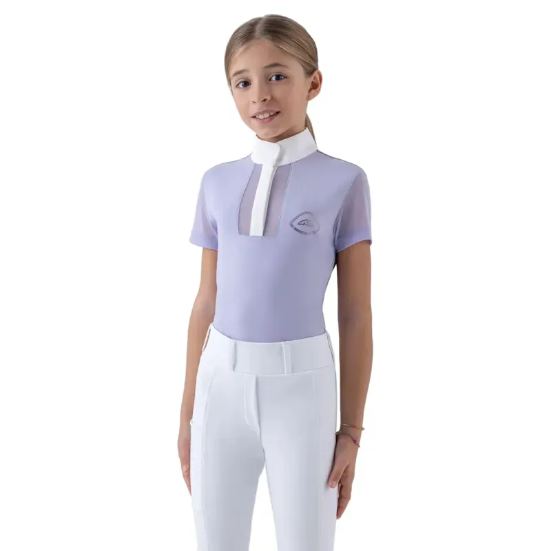 Equiline Eqgili Junior Girls Show Shirt - Glicine-3