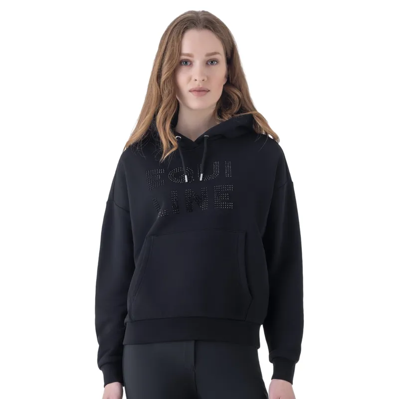 Equiline Eqglam Womens Hoodie - Black Pre-Order