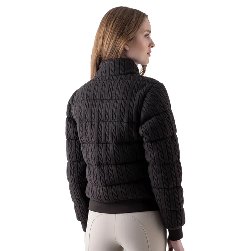 Equiline Eqclana Womens Quilted Wool Jacket - Coffee Bean Pre-Order-1