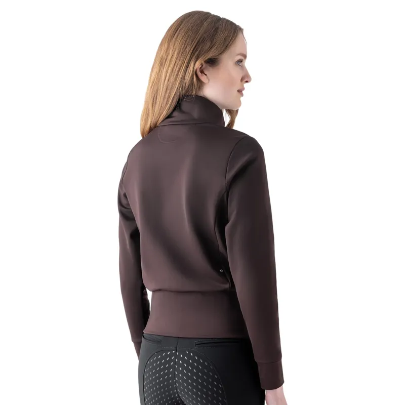 Equiline Eqglech Womens Full Zip Sweatshirt - Coffee Bean Pre-Order-1