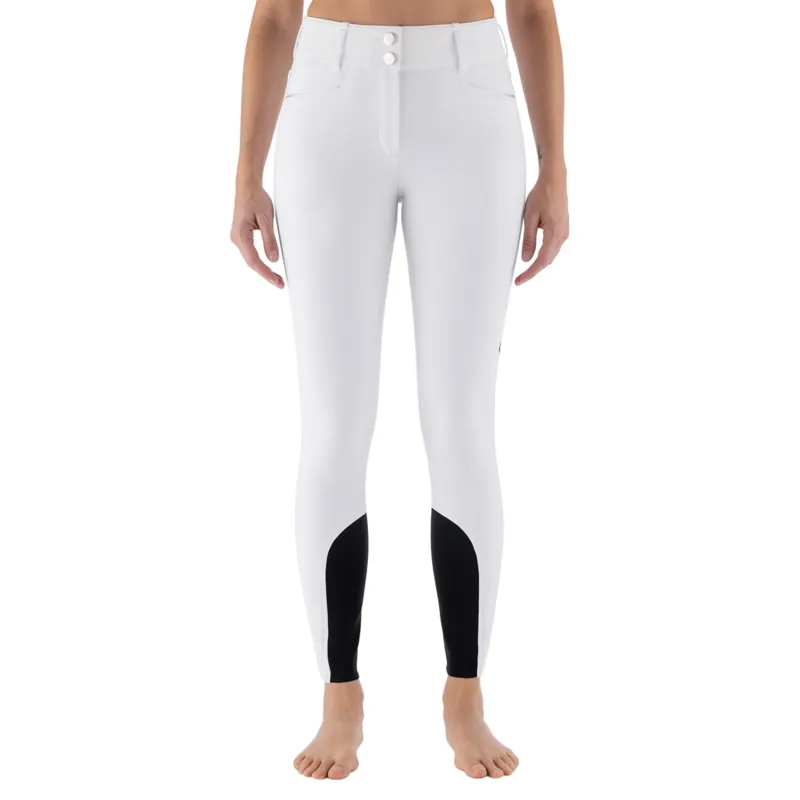 Equiline Eqglimpfh Full Grip Womens Competition Breeches - White Pre-Order