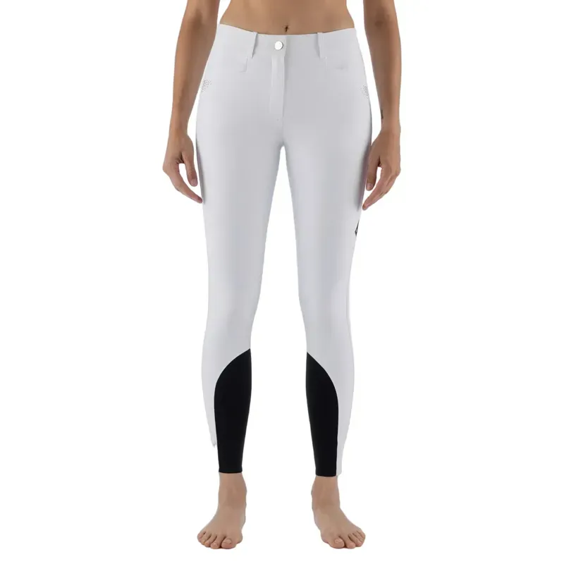 Equiline Eqgurf BX-TECH Full Grip Womens Breeches - White