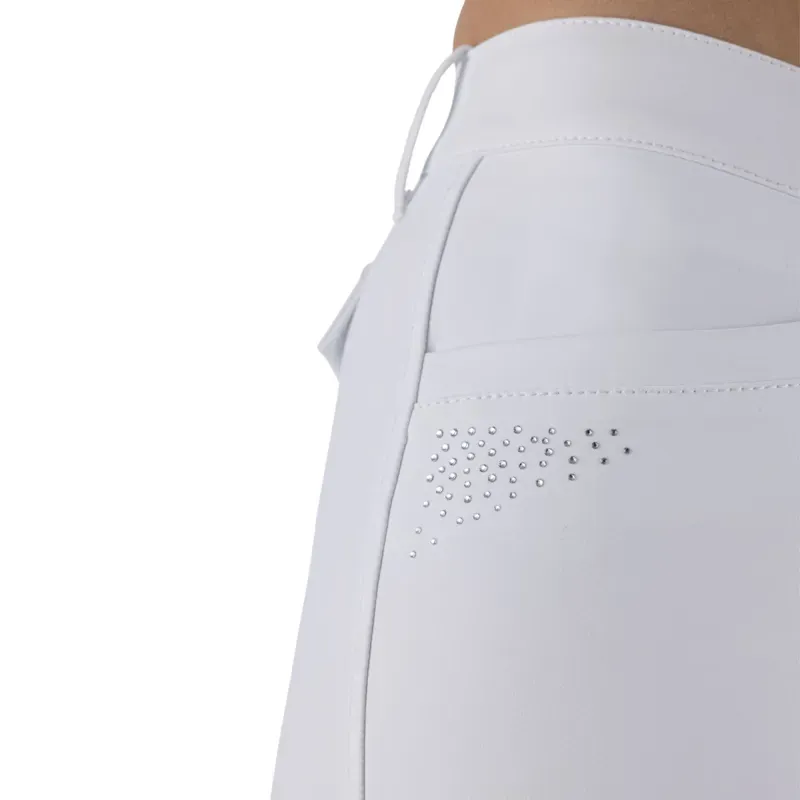 Equiline Eqgurf BX-TECH Full Grip Womens Breeches - White-1
