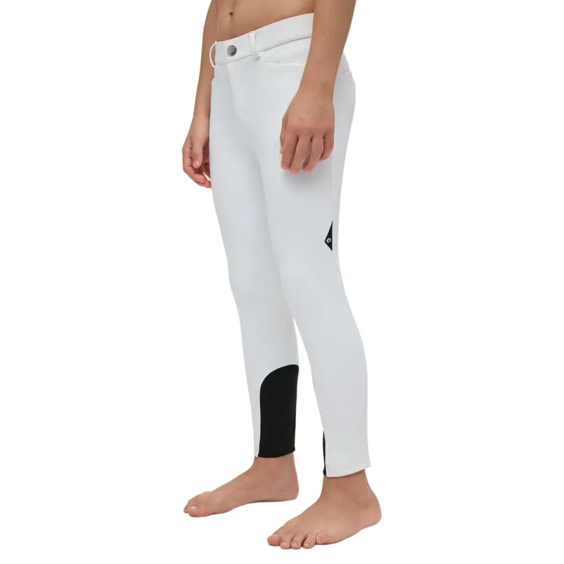 Equiline Junior Competition Knee Grip Breeches - White