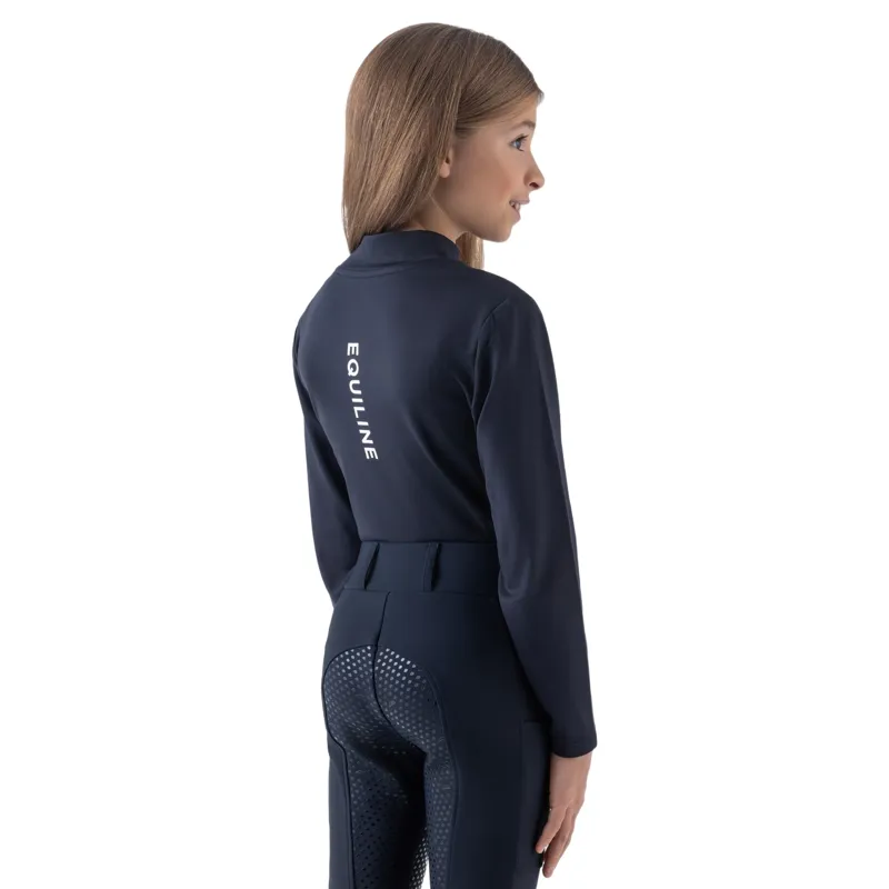 Equiline Eqjin Junior Unisex Second Skin Base Layer - Blue Pre-Order-3