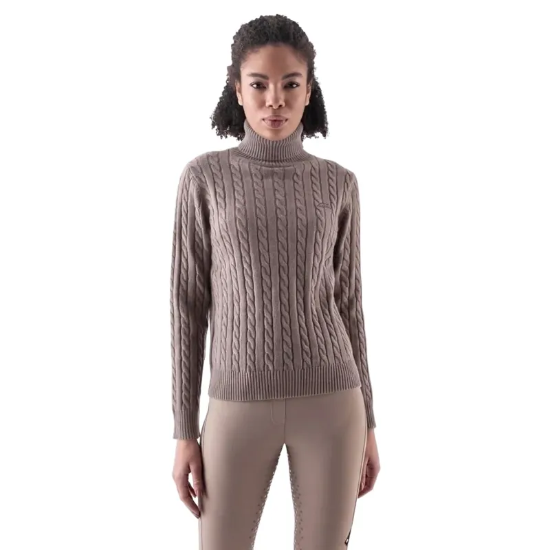 Equiline Eqlover High Neck Pullover - Greige