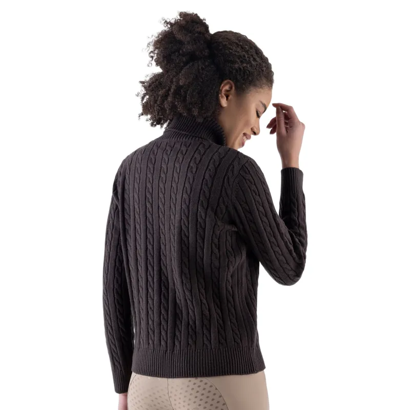 Equiline Eqlover High Neck Pullover - Coffee Bean Pre-Order-1
